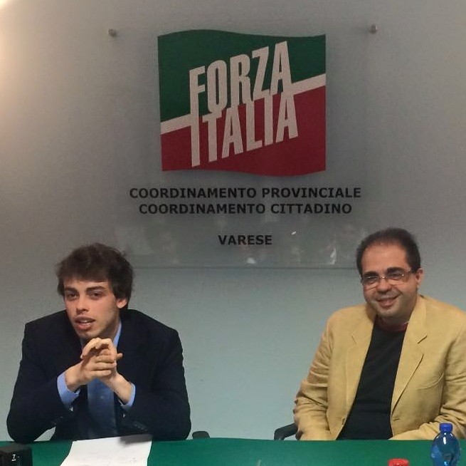 Giacomo Tamborini all'evento di Forza Italia Giovani Varese "Credi di nuovo, credi nel nuovo"